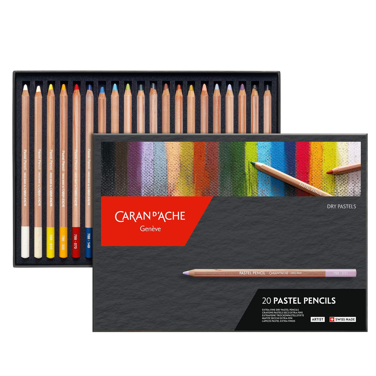 Caran d&#39;Ache Dry Pastel Pencil Set of 20