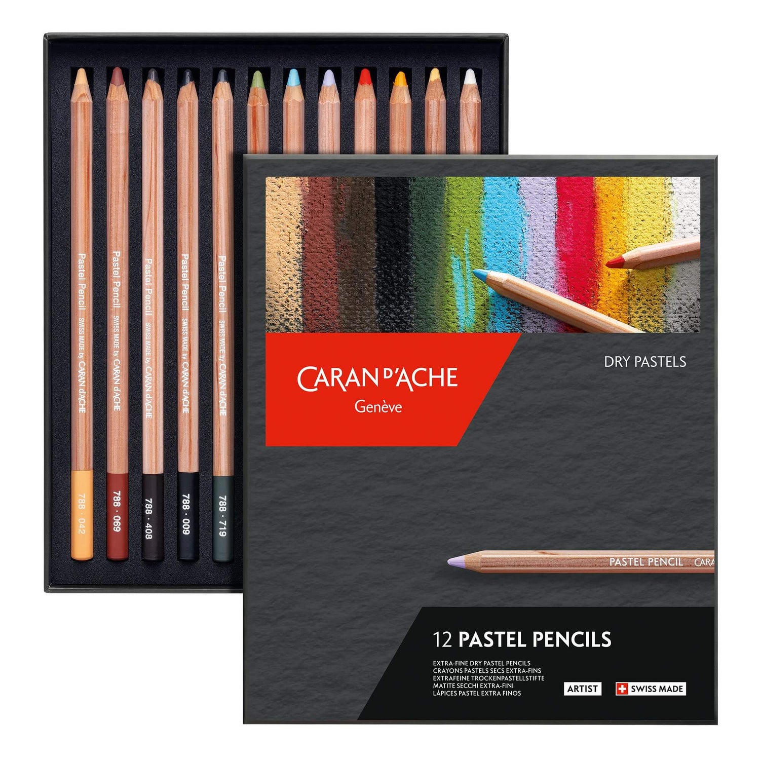 Caran d'Ache Dry Pastel Pencil Set of 12