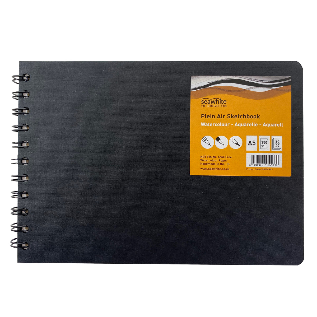 Landscape Plein Air Watercolour Sketchbook 350gsm 20 Sheets