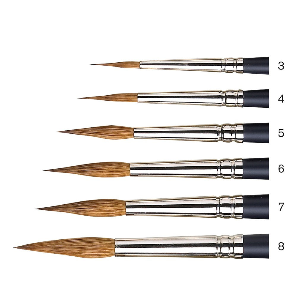 W&amp;N Artists Water Colour Sable Brushes - Pointed Round