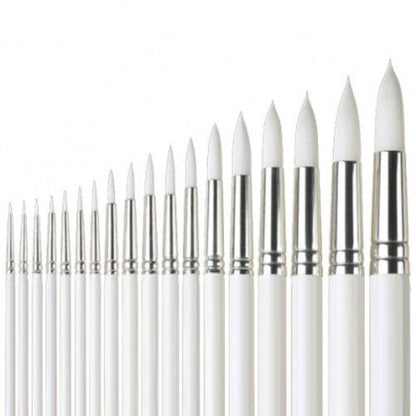 Pro Arte Polar Round White Nylon Series 31 - Bristles Closeup