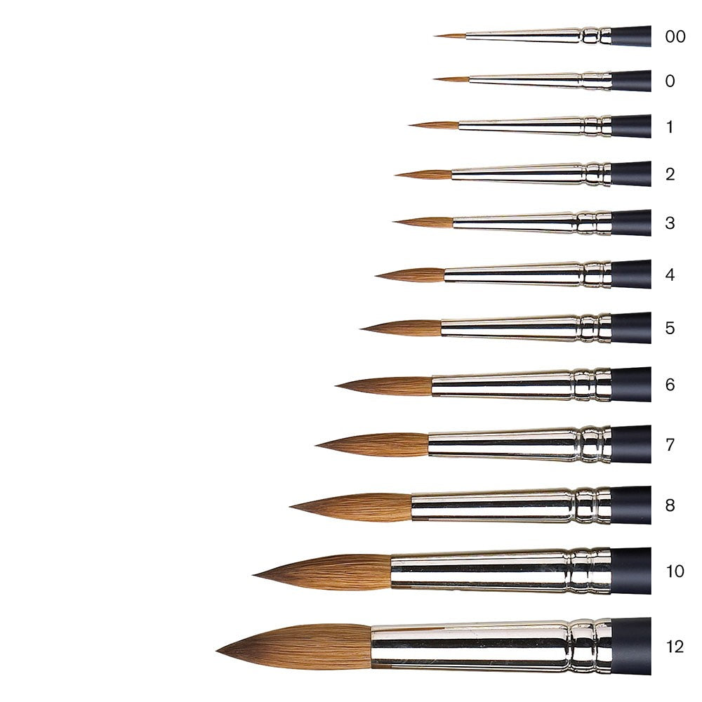 ARTEGRIA Detail Paint Brush Set - 5 Miniature Paint Brushes Size Round 3/0  (000)