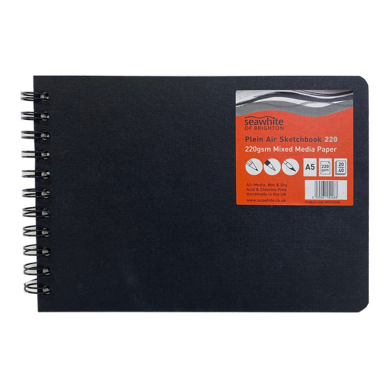 Seawhite Plein Air Mixed Media Sketchbook Landscape 220gsm 20 Sheets