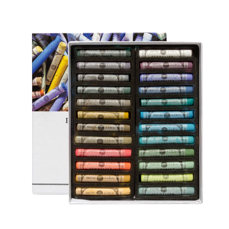 Sennelier Extra-Soft Pastel Full Stick Wooden Box Set, 100-Colors,  Landscape Colors 