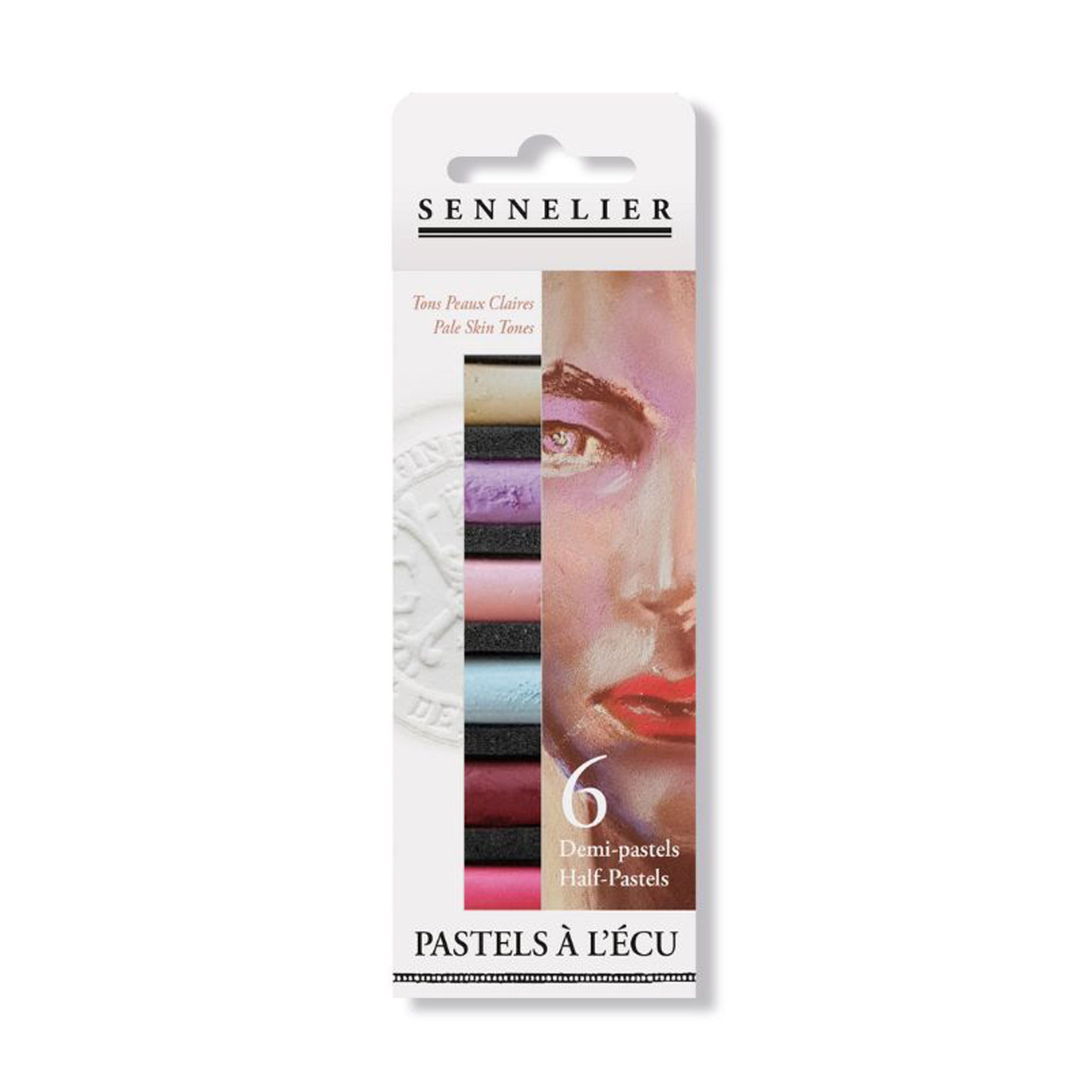 Sennelier Soft Pastels Half Stick - Set of 6 - Pale Skin Tones