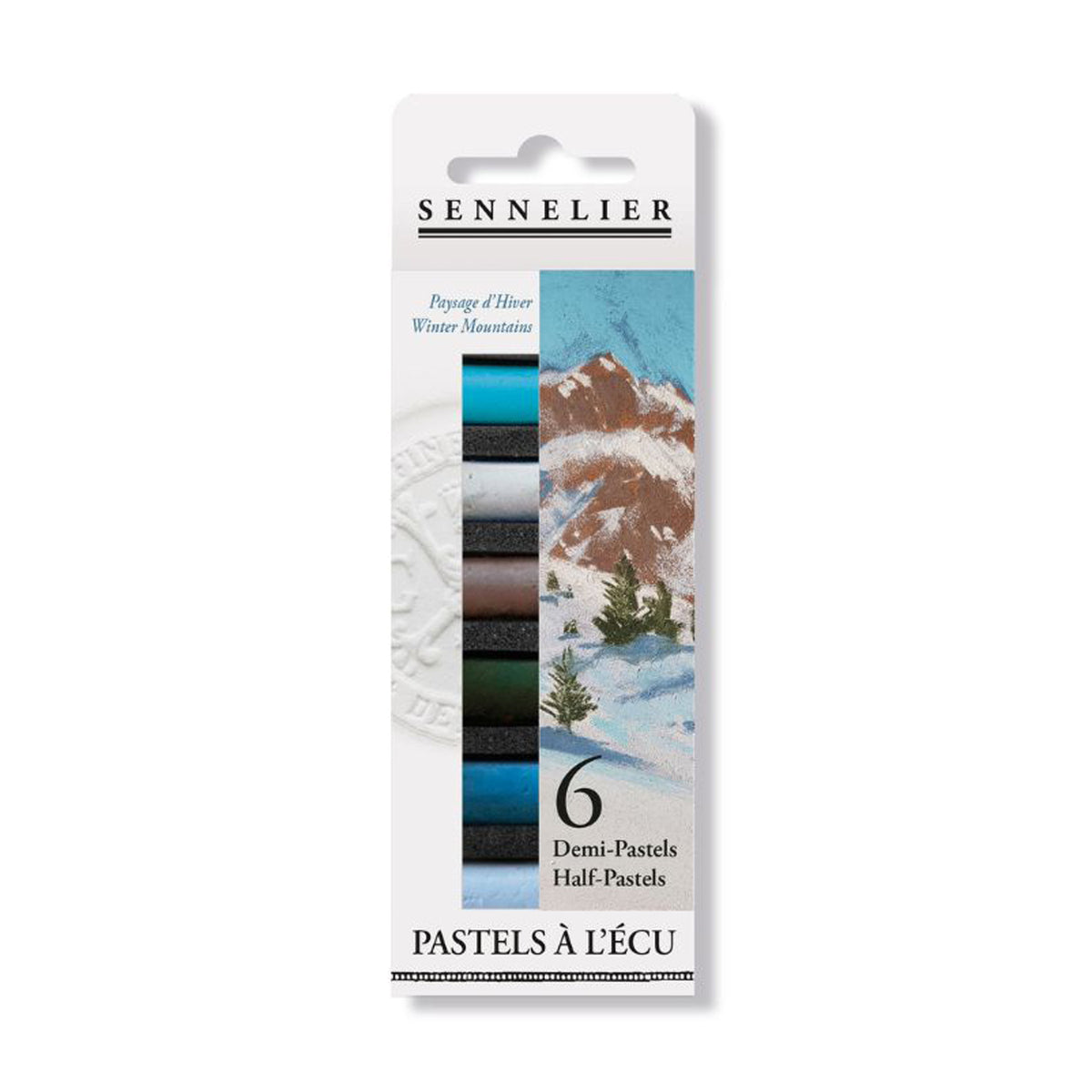 Sennelier Soft Pastels Half Stick - Set of 6 - Winter Mountains