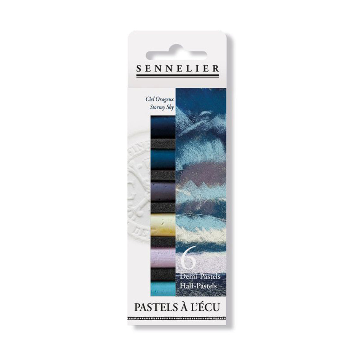 Sennelier Soft Pastels Half Stick - Set of 6 - Stormy Sky