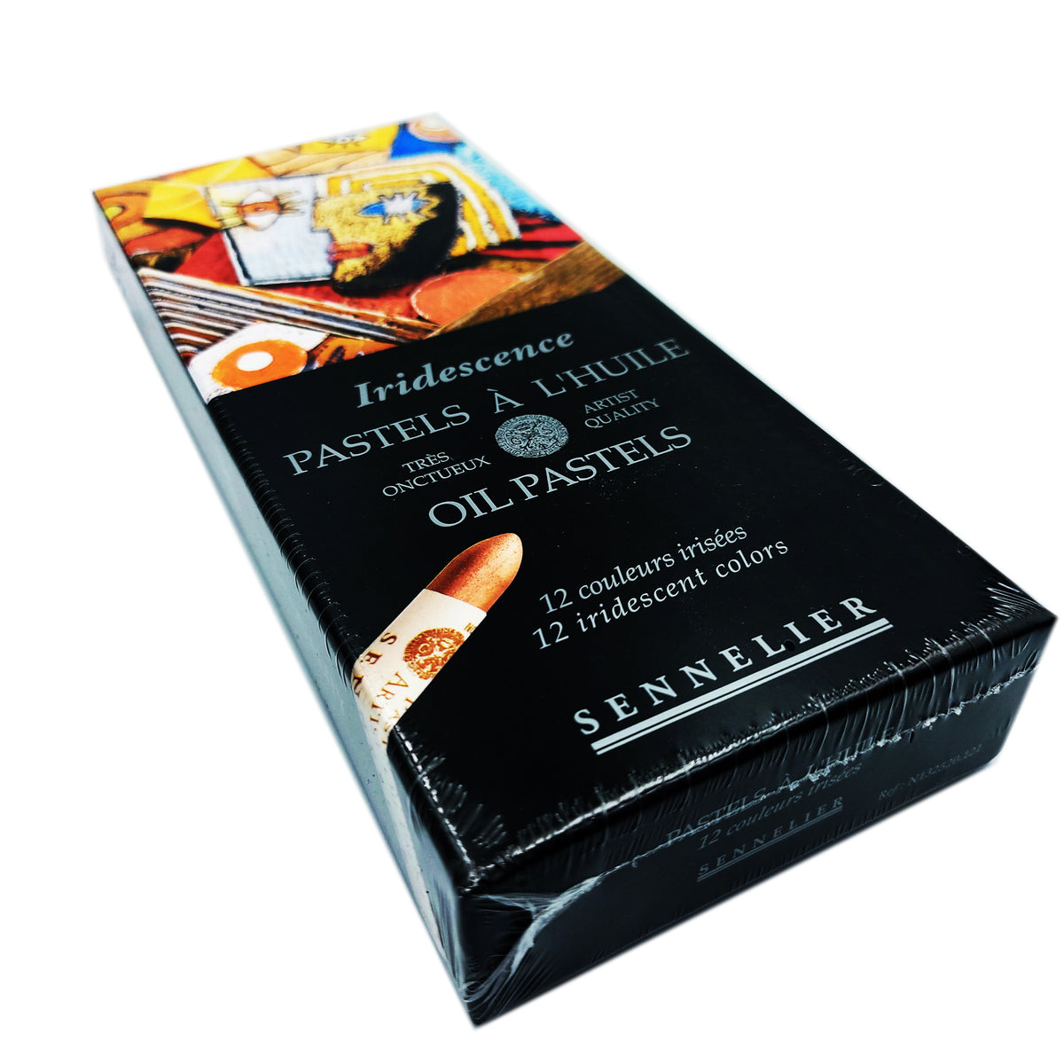 Sennelier Pastels à L'Huile Set De 12 Couleurs Irisées - Qualité Artistique Pour Créateurs