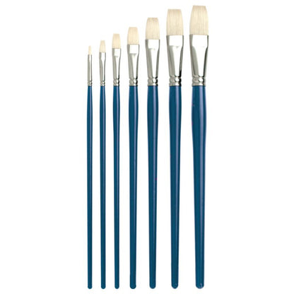 Pro Arte Series C Studio Hog Brushes - Flat Size Comparison