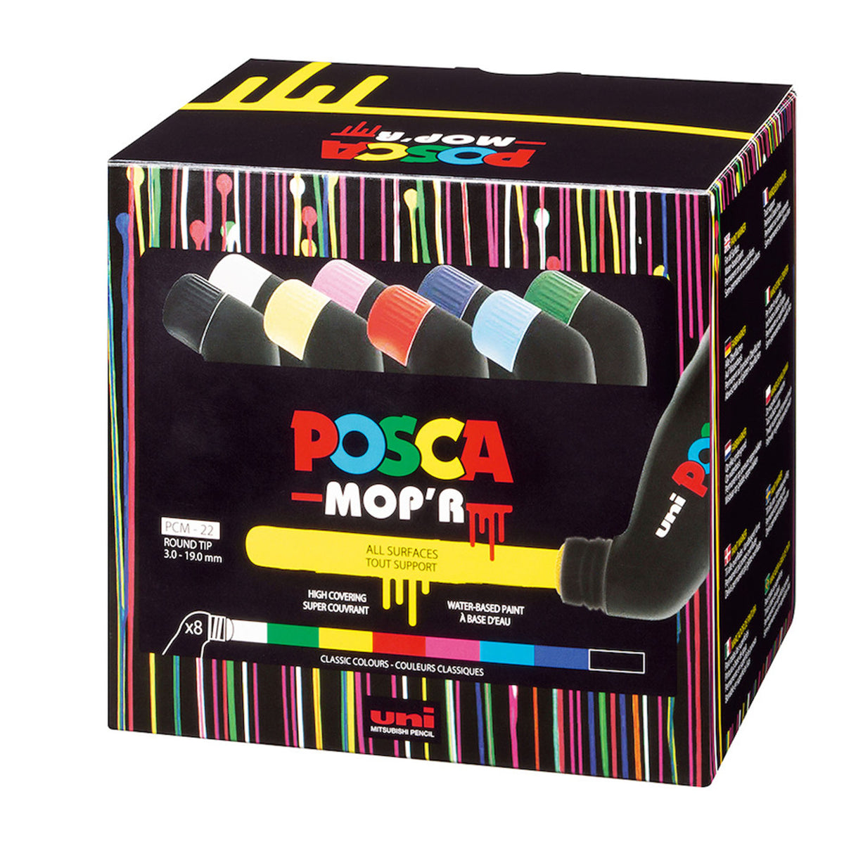 Uni POSCA MOP'R PCM-22 - Set of 8
