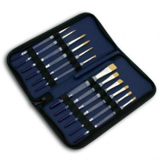 Soft Grip SHORT Handle 12 Piece Brush Set