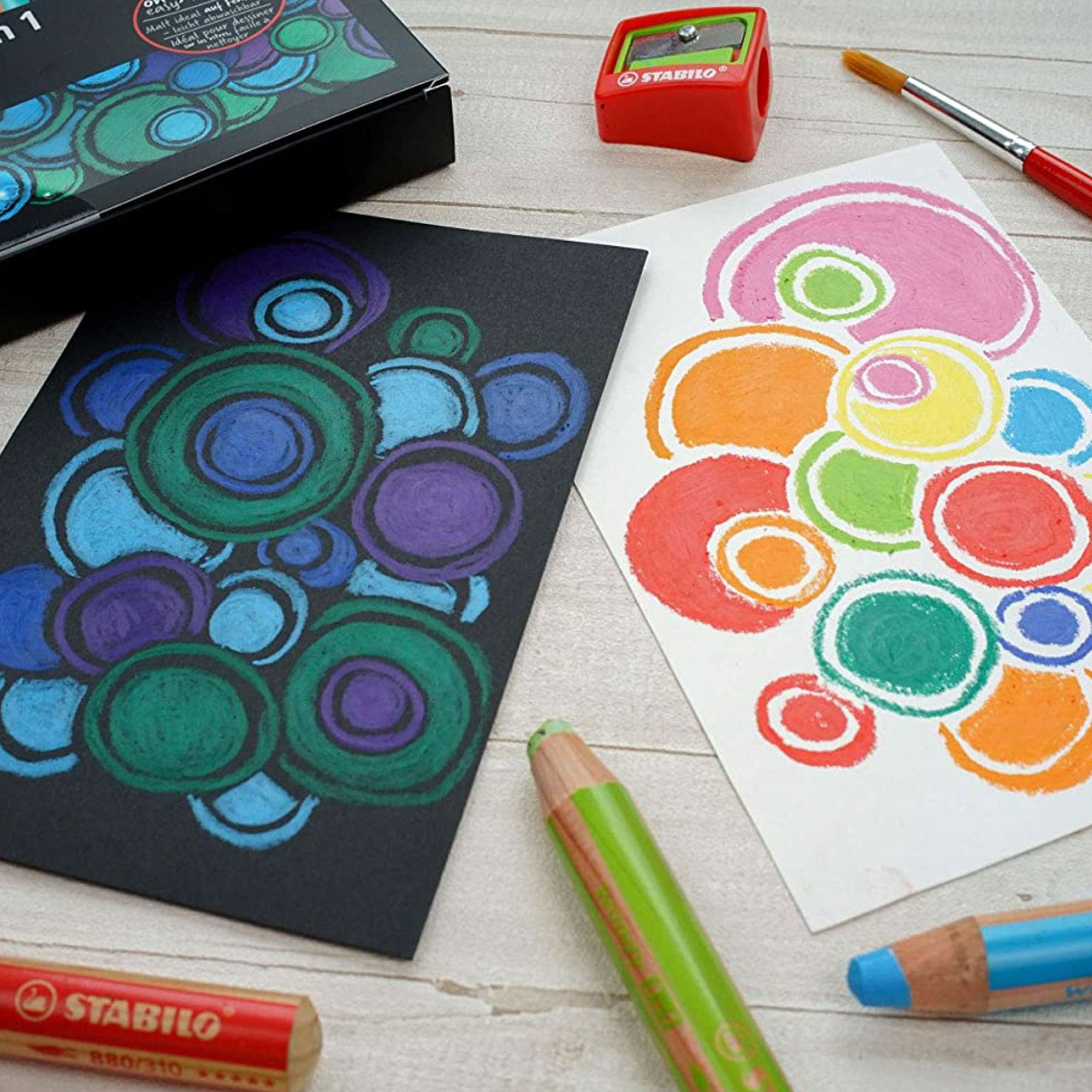 Stabilo Woody 3 in 1 Pencil Crayons - Set of 18