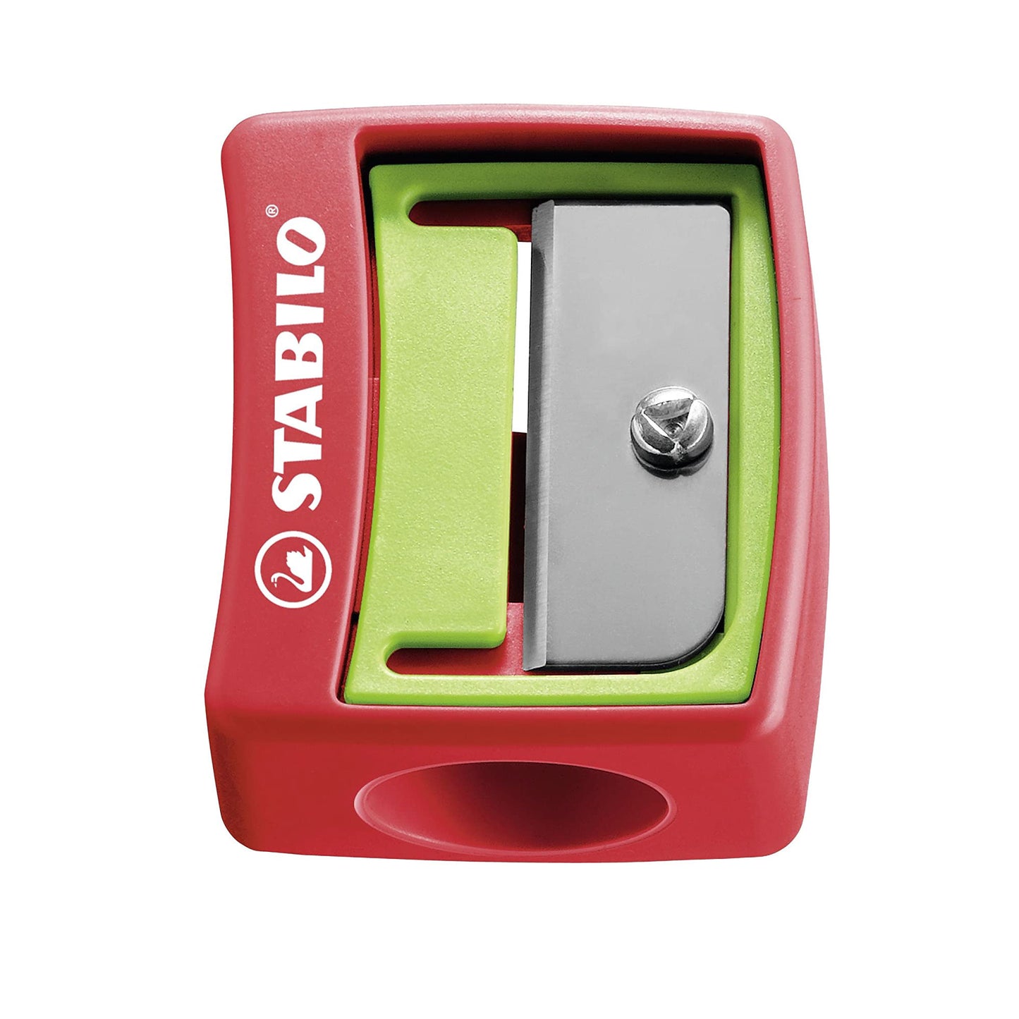 Stabilo Woody 3 in 1 Pencil Crayons - Set of 18 - Pencil Sharpener Closeup