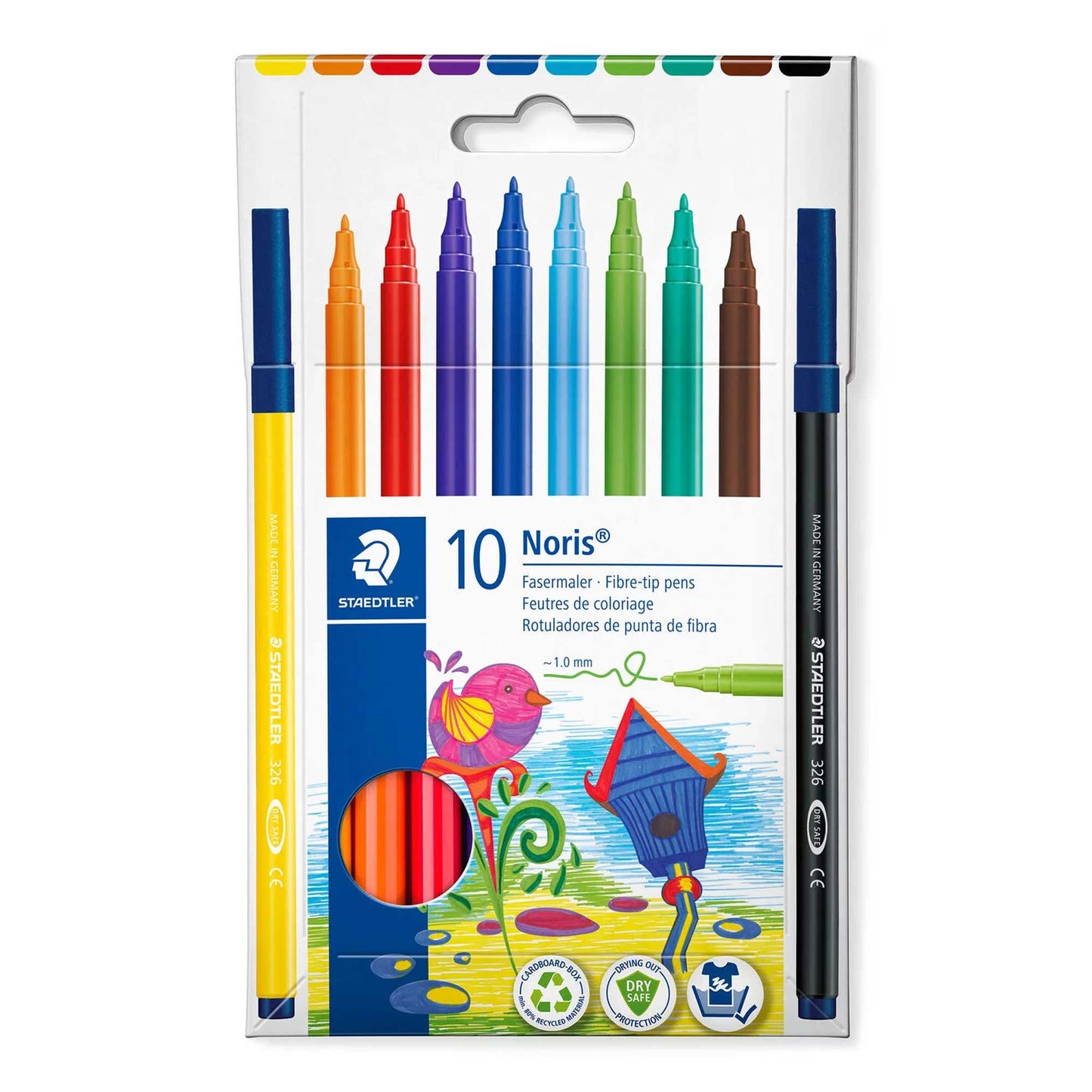 Staedtler Noris Club Felt Pen - Set of 10