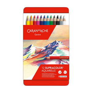 Caran d'Ache Supracolor Soft Aquarelle Pencil Metal Tins