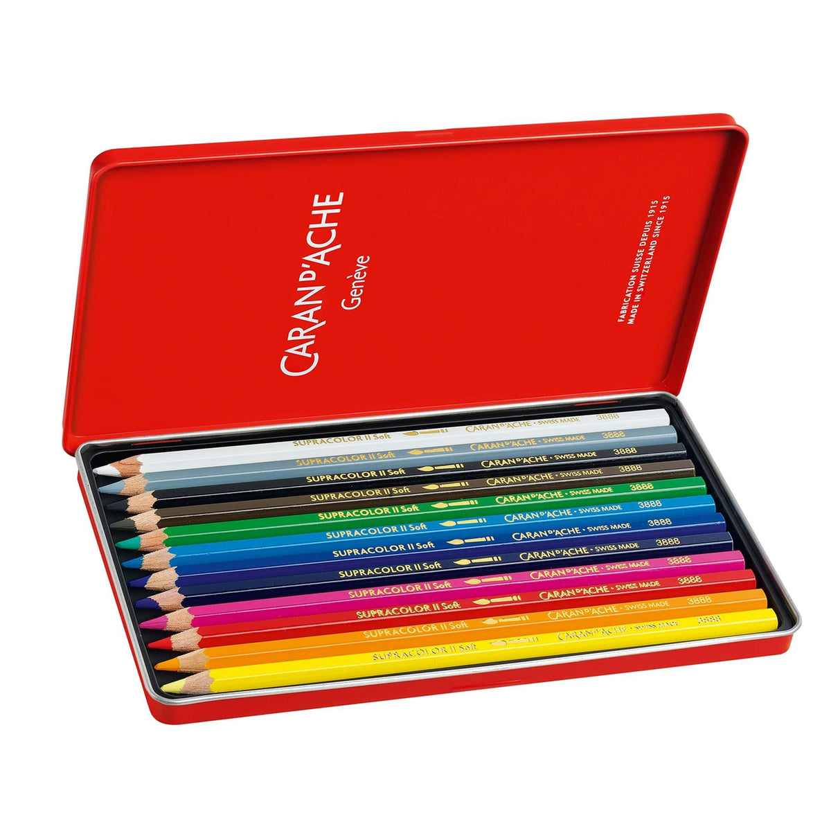 Caran d'Ache Supracolor Soft Aquarelle Pencil Metal Tins - Assorted Sets