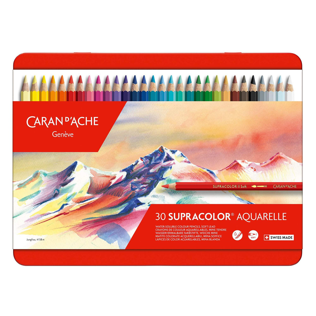 Caran d&#39;Ache Supracolor Soft Watersoluble Pencils - Set of 30