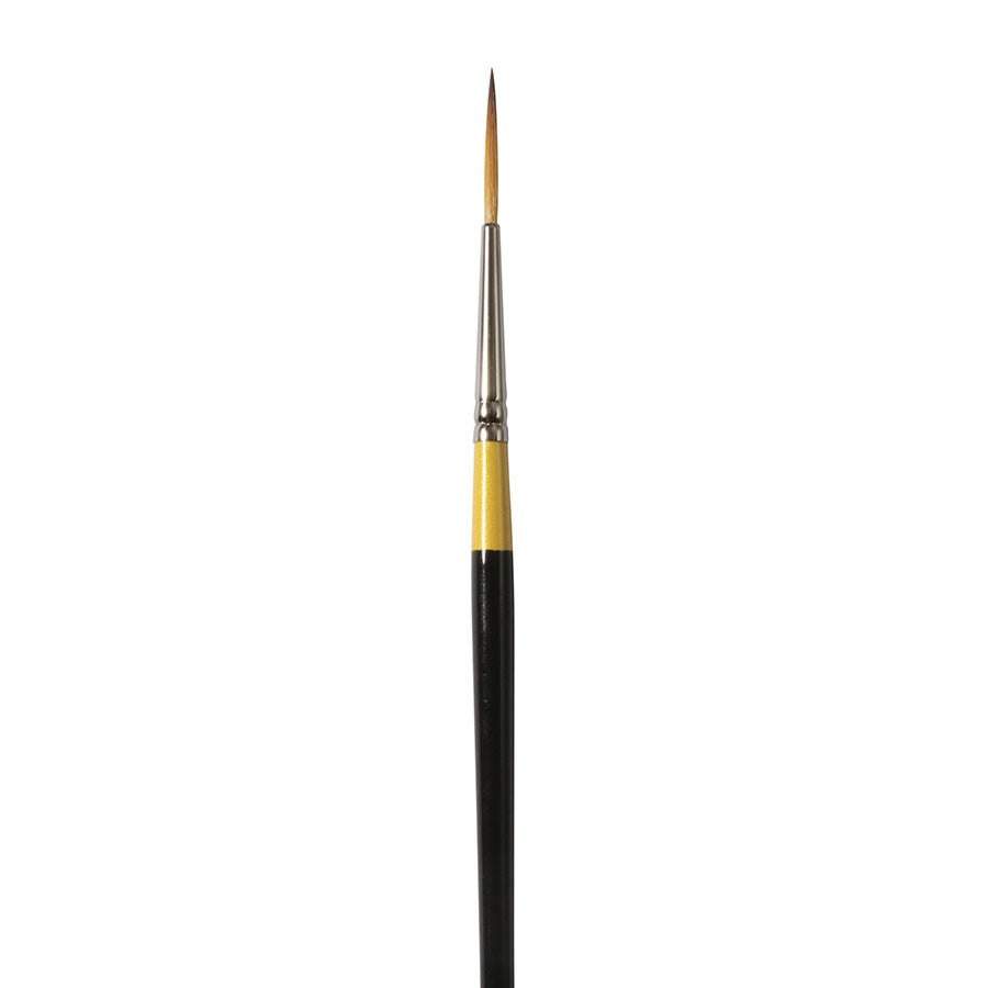 Daler-Rowney System3 - Short Handled Script - SY50-1 brush with soft synthetic filaments for acrylic painting.