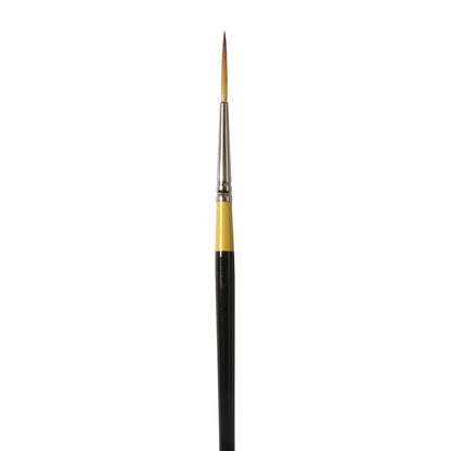 Daler-Rowney System3 - Short Handled Script - SY50-1 brush with soft synthetic filaments for acrylic painting.