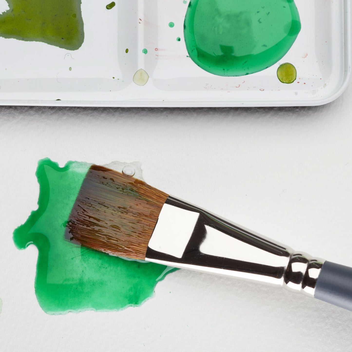 Synthetic Sable Brushes - In use closeup