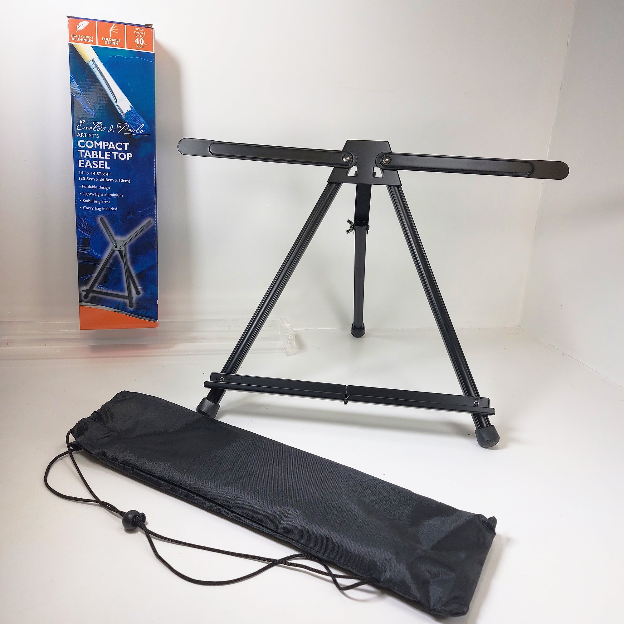 Artist's Compact Table Top Easel with box and carrier bag