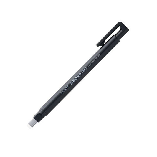 "MONO zero" is a high-precision eraser for pinpoint erasing. The unique and precise design combining the MONO eraser's high-performance and beautiful finish, to change the concept of detailed erasing.