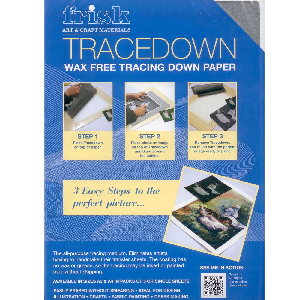 Tracedown Wax Free Tracing Down Paper - A3 - Pack of 5