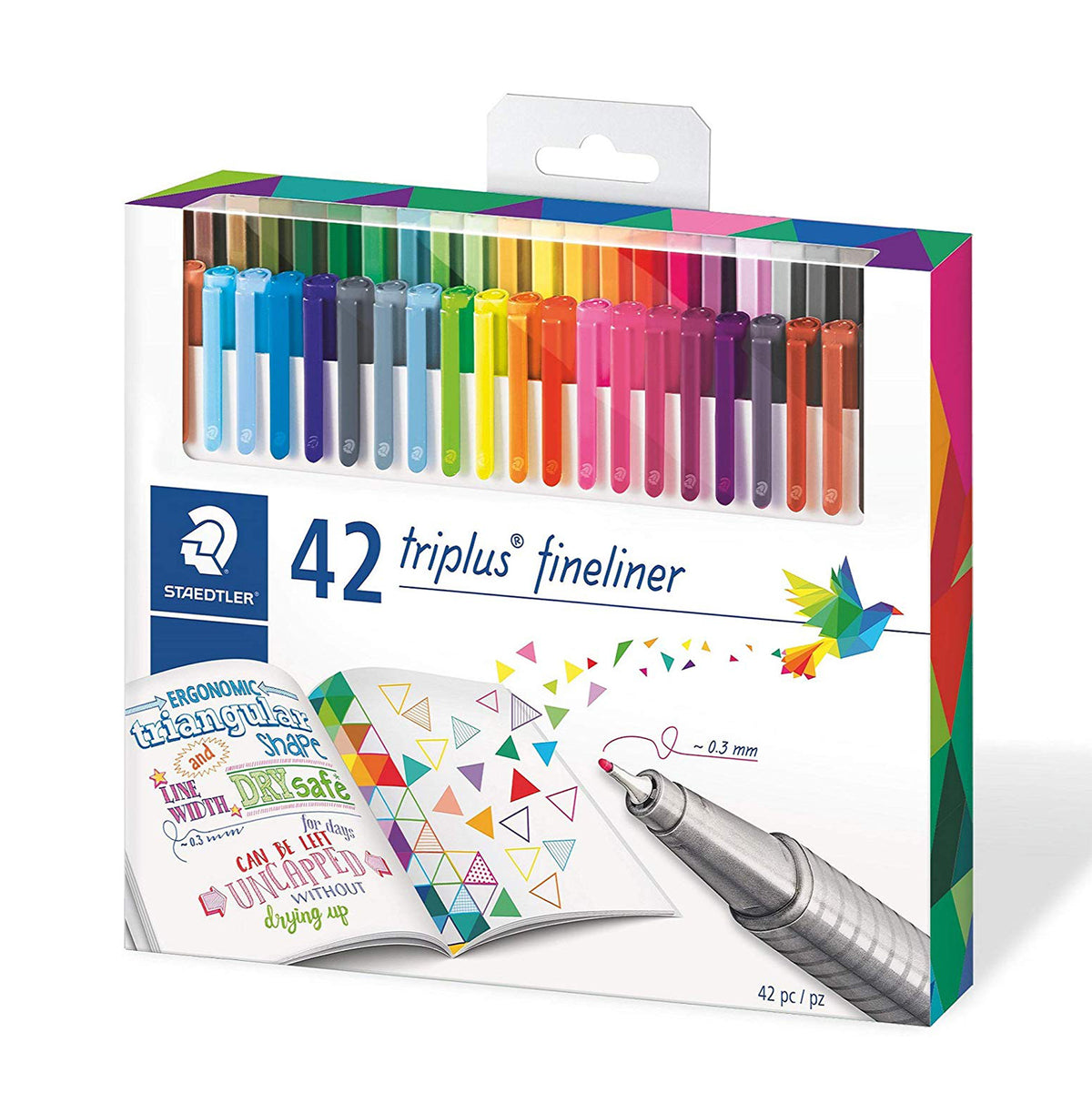 Staedtler Triplus Fineliner Pack of 42 Brilliant Colours