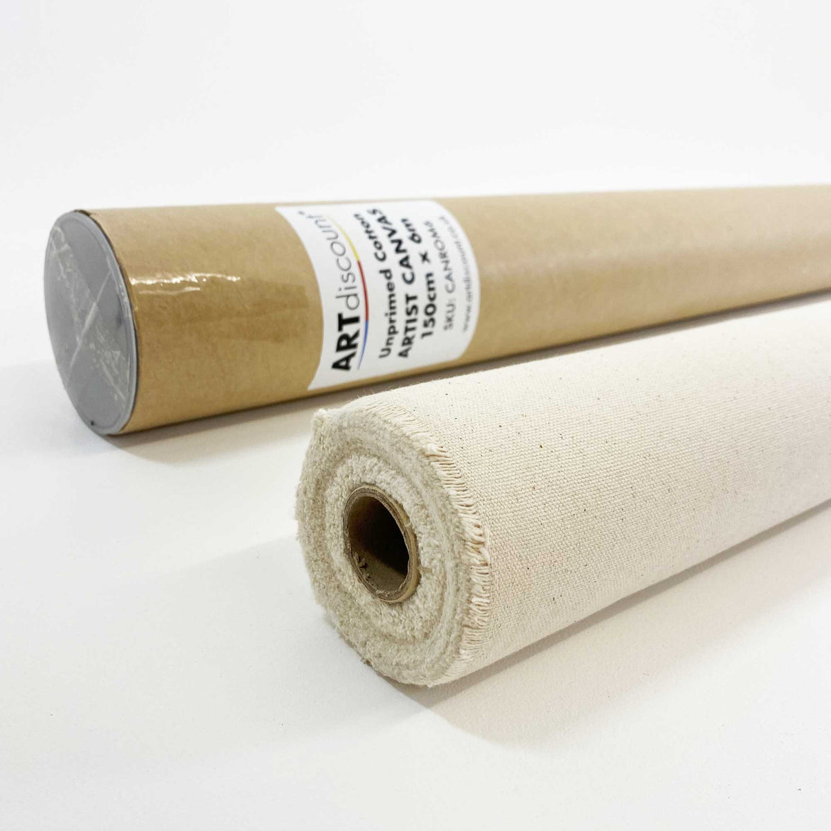 Canvas Roll 10oz - 1.5m x 6m UNPRIMED in and outside of the box