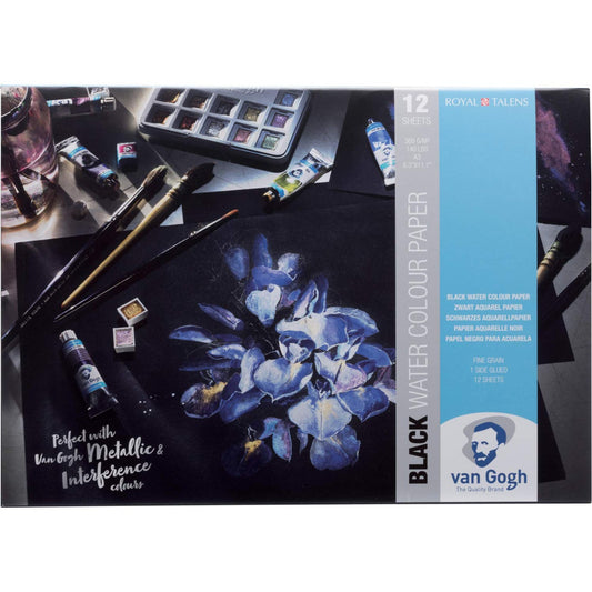 Van Gogh Black Water Colour Paper - 360gsm (140lbs)