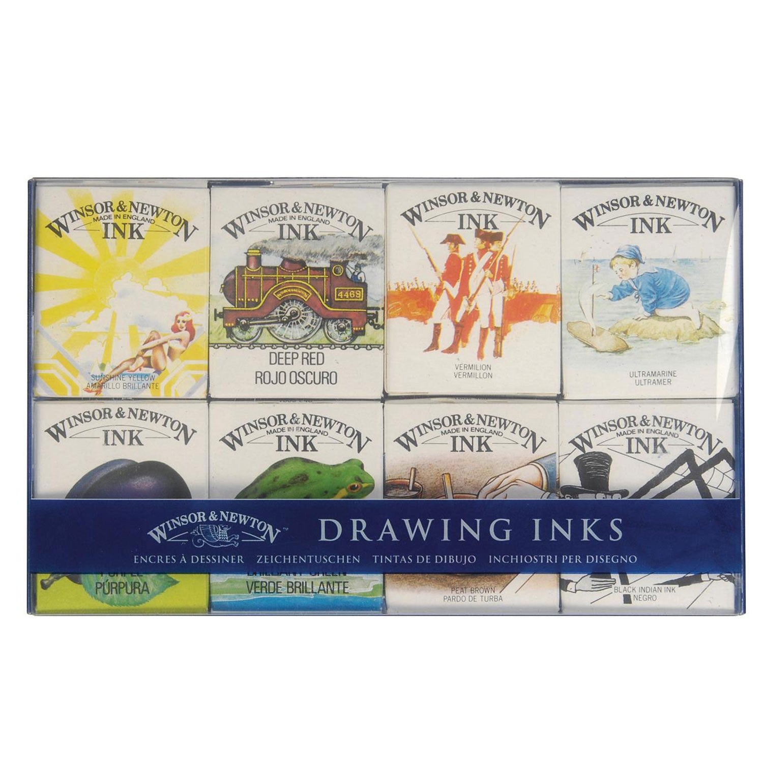 Inchiostro China Drawing Ink - Set Henry - 14ml.x 8 - Winsor&Newton