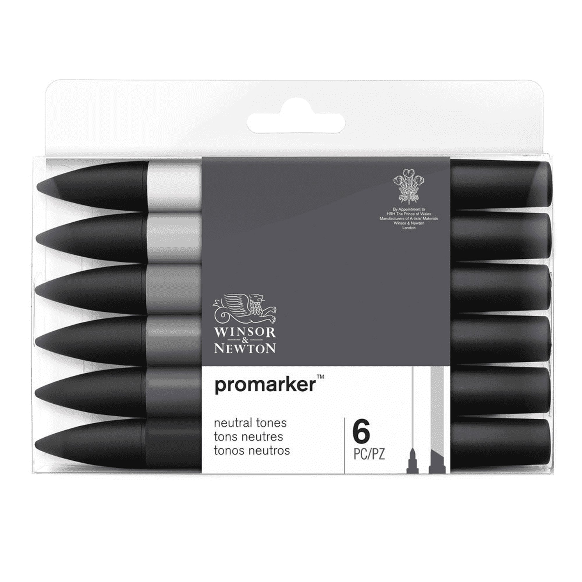 Winsor & Newton Promarkers Collectors Set of 6 - Neutral Tones